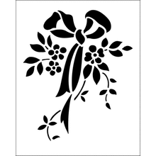 Пример трафарета Маленький букет