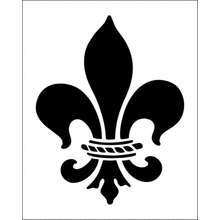 Пример трафарета Флер де лю 2