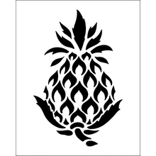 Пример трафарета Ананас 4