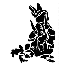 Пример трафарета Кролик 1