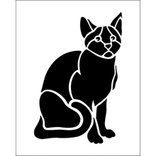 Пример трафарета Кошка