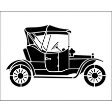 Пример трафарета Старинное авто