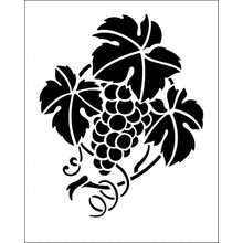 Пример трафарета Виноград 2