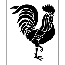 Пример трафарета Петушок 3