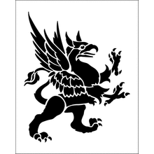 Пример трафарета Грифон