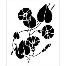 Пример трафарета Вьюнок