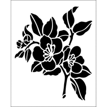 Пример трафарета Цветы 1