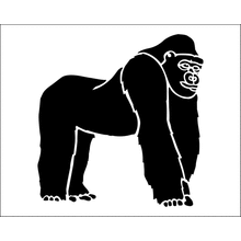 Пример трафарета Горилла