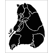 Пример трафарета Панда