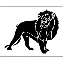 Пример трафарета Лев 5