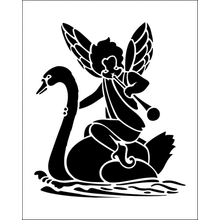 Пример трафарета Фея 4