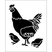 Пример трафарета Курица