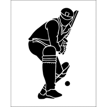 Пример трафарета Крикет