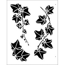 Пример трафарета Плющ 3