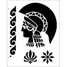 Пример трафарета Греция 1