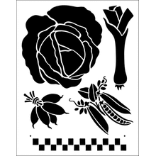 Пример трафарета Овощи 1