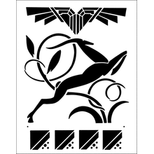 Пример трафарета Арт Деко 2