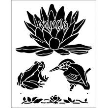 Пример трафарета Садовый набор