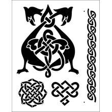 Пример трафарета Кельты 1