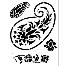 Пример трафарета Пейсли 1