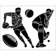 Пример трафарета Спорт