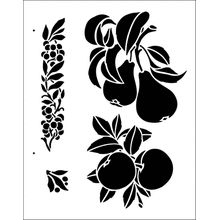 Пример трафарета Фрукты