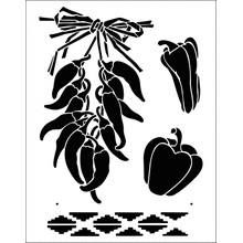 Пример трафарета Перцы