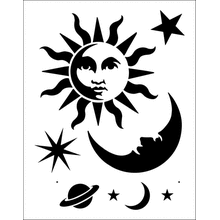 Пример трафарета Небеса 1