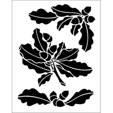 Пример трафарета Желуди 2