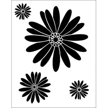 Пример трафарета Маргаритки 2