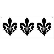 Пример трафарета Флер де лю 4