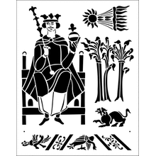 Пример трафарета Средние века 10