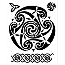 Пример трафарета Кельты 3