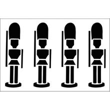 Пример трафарета На параде