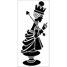 Пример трафарета Белая королева