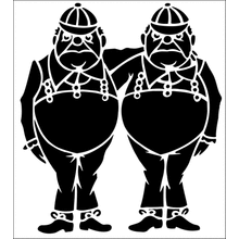 Пример трафарета Труляля и Траляля 1