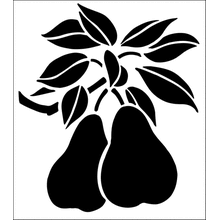 Пример трафарета Груши 1