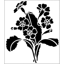 Пример трафарета Примула