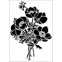 Пример трафарета Ветреница 1