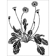 Пример трафарета Маргаритка 1