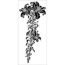 Пример трафарета Лилия 1