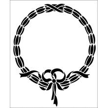 Пример трафарета Классический венок