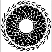 Пример трафарета Большое солнце