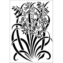 Пример трафарета Колокольчиковый узор 1