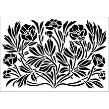 Пример трафарета Калужница болотная