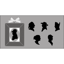 Пример трафарета Силуэты 1