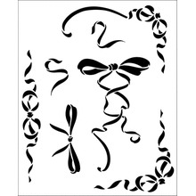 Пример трафарета Ленты и банты