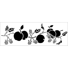 Пример трафарета Осенние фрукты 1