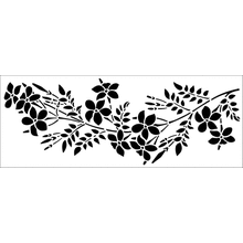 Пример трафарета Жасминовый бордюр