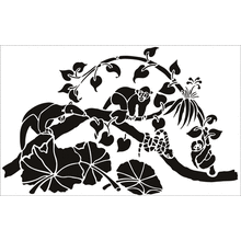 Пример трафарета Тропики